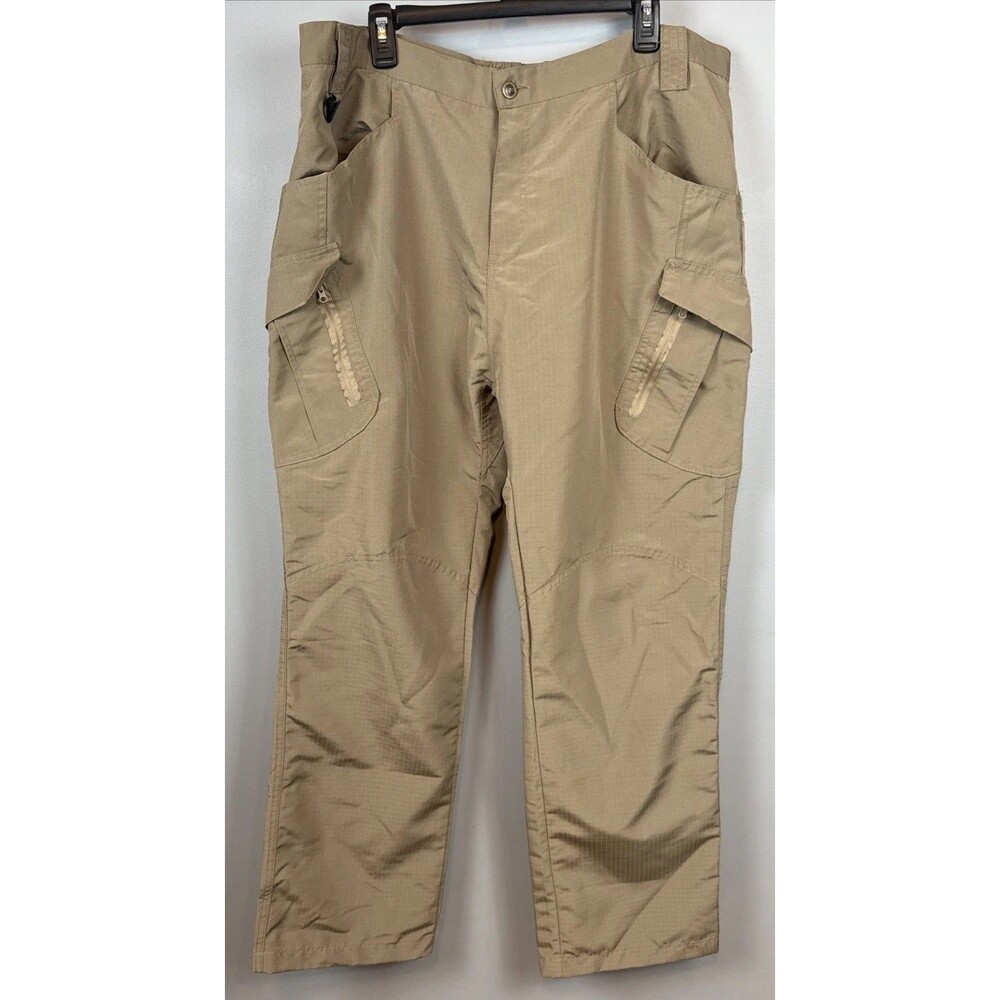 Brand W Tan Tactical Pants 100% Polyester Size 4XL 40x30